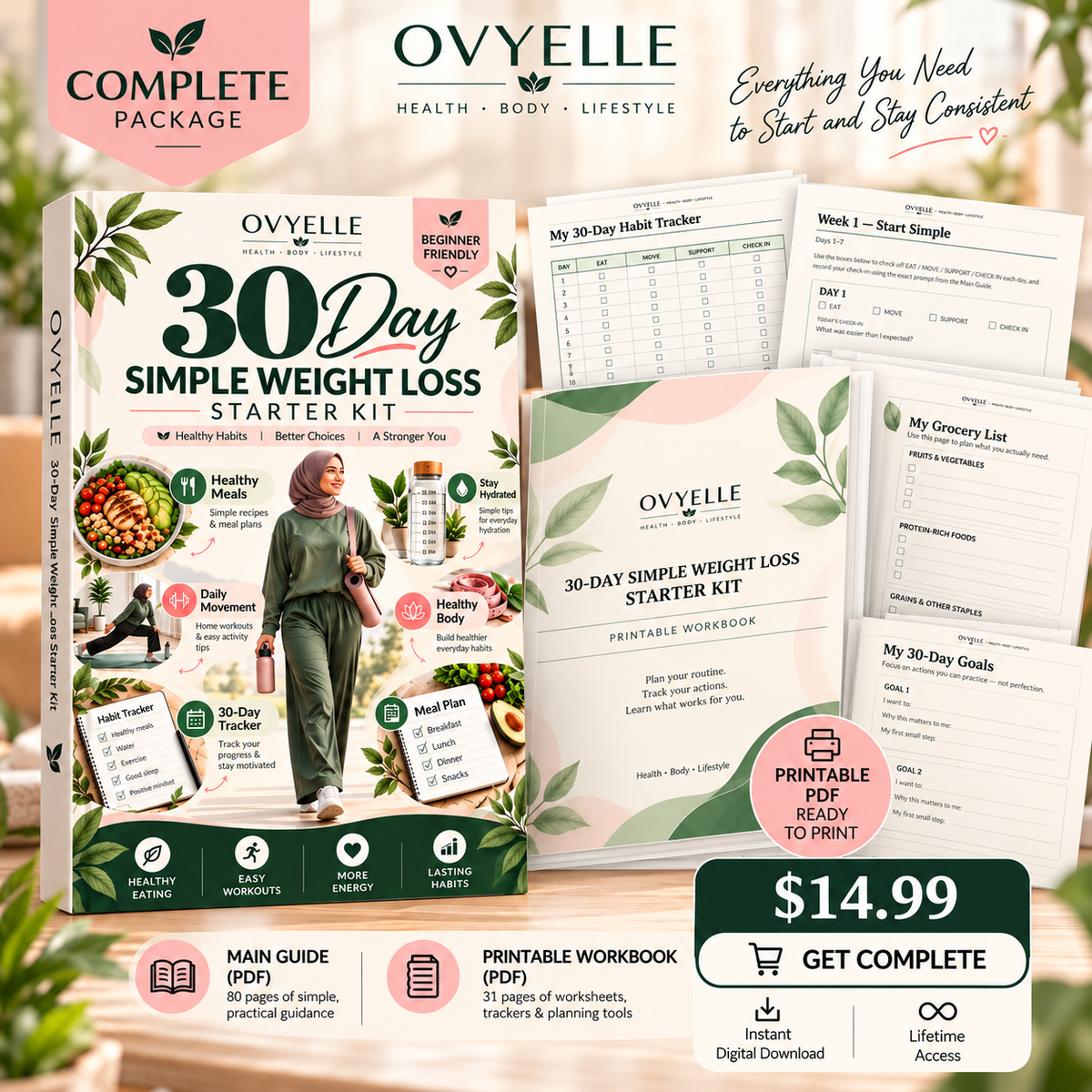OVYELLE — 30-Day Simple Weight Loss Starter Kit — COMPLETE